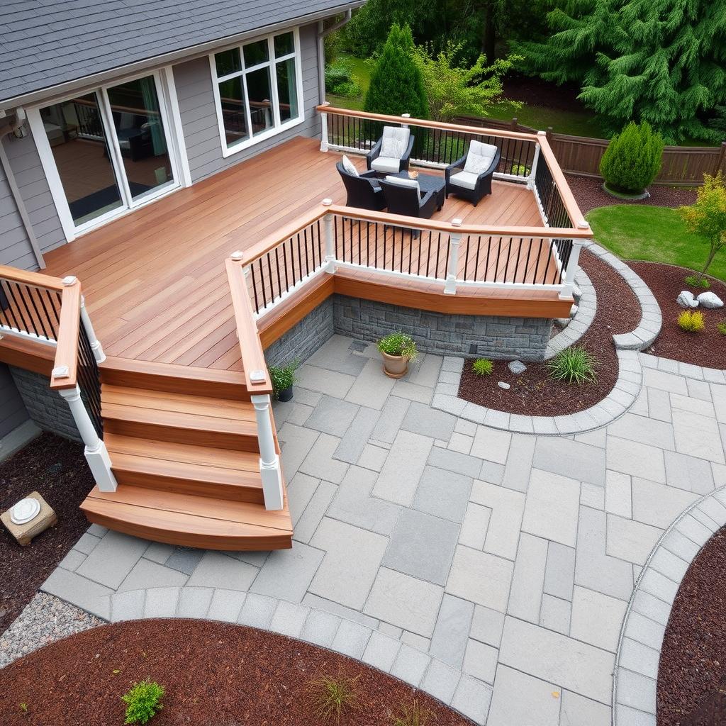 Deck and Patio Combo in Seattle: How to Connect Indoor, Deck, and Patio into One Outdoor Space