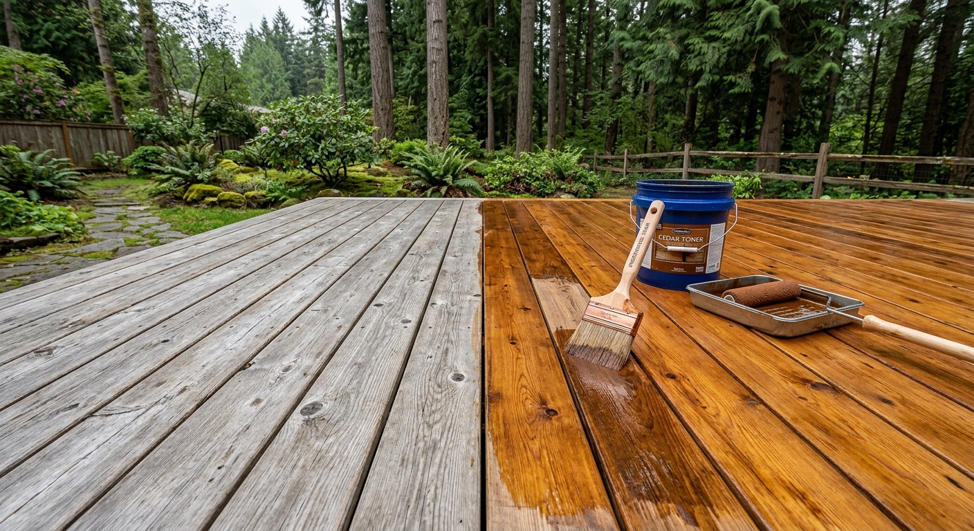 Cedar Deck Sealing in Seattle: When to Do It, What to Use, and the PNW-Specific Rules