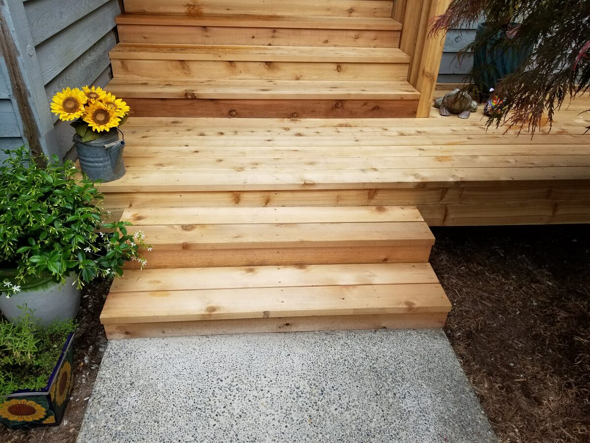 Fresh Cedar Steps