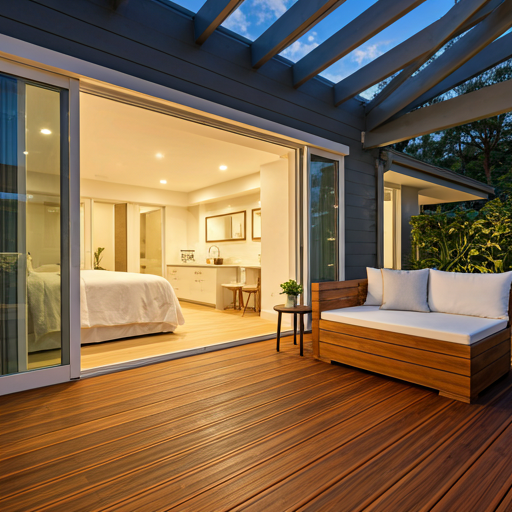 Beautiful modern deck